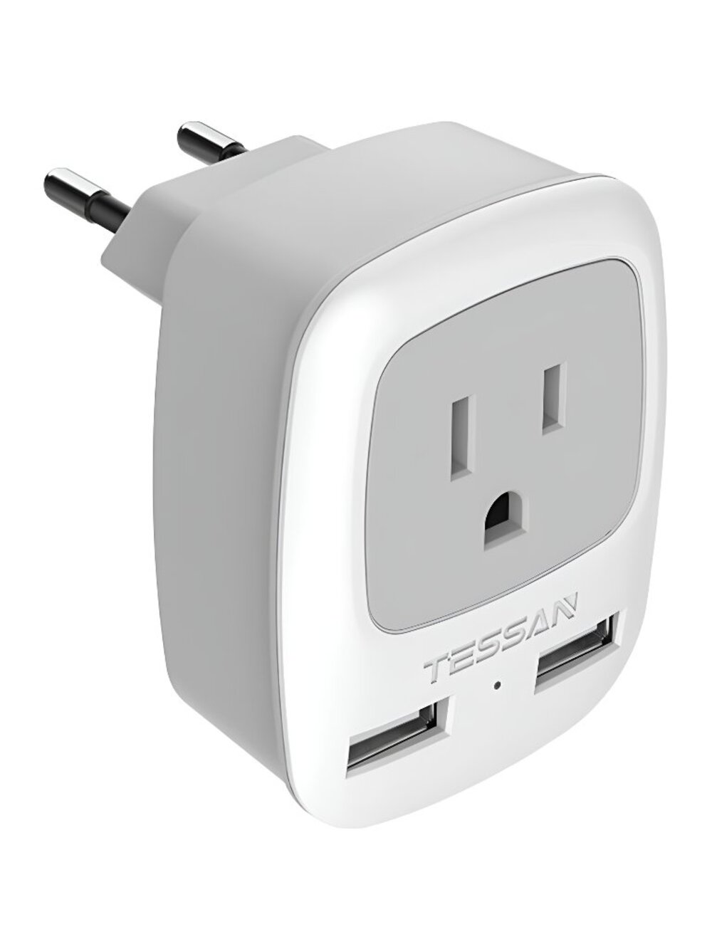 ravel Plug Adapter with 2 USB, Type C Outlet Adaptor Charger
